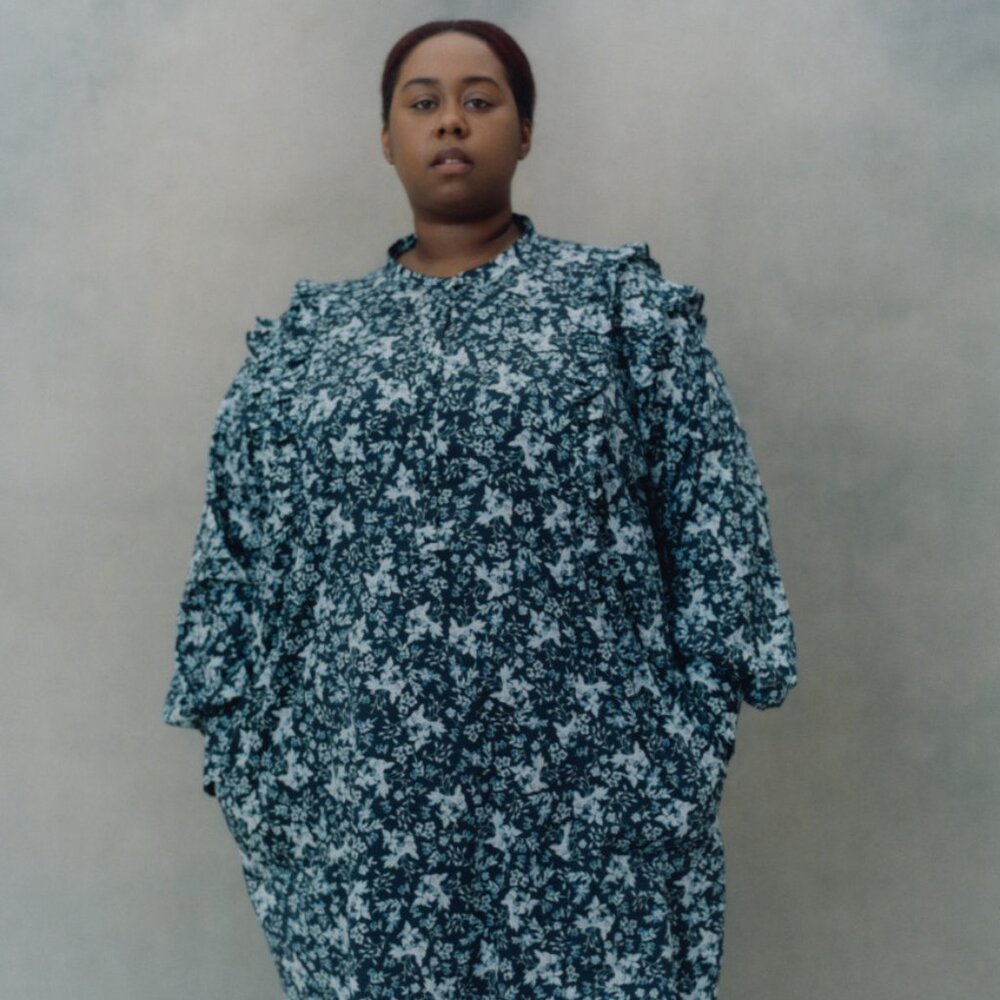 Erdem x Universal Standard Primrose Floral Ruffle Shirt Dress - Size 3XL(34W/36)